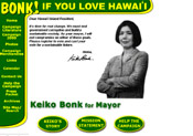Keiko Bonk for Mayor, 2000